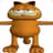 Epic Garfield Gamer Guy