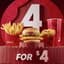 Wendy's 4 for 4 deal